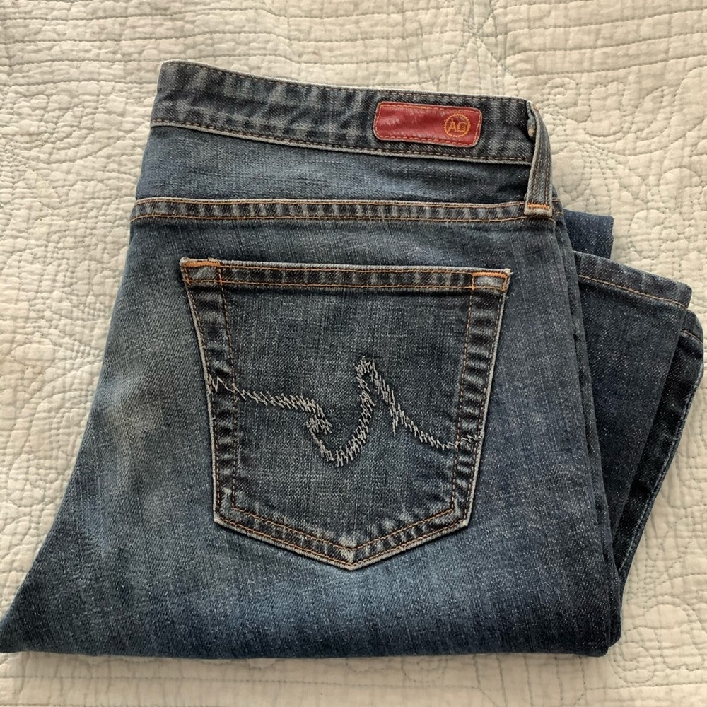 AG Adriano Goldschmied distressed bootcut jeans
